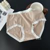 Falda Xiaolan W012 Agradable a la Piel Suave Cera Lijado Ropa Interior para Mujer Cintura Media Cachemir Alta Elasticidad Moldeador de Cadera Pantalones Cortos de Triángulo para Niña