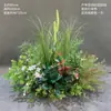 Arreglos Florales de Boda Estilo Bosque, Macetas Colgantes, Flores de Seda, Decoraciones de Pasillo, Decoraciones para la Ceremonia de Entrega del Coche de Boda, Escaparates, Plantas Verdes