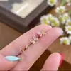 Pendientes de Plata de Ley 925 para Mujer Mariposa Pendientes Sencillos Set de Cuatro Piezas Combinan con Todo 2024 Nuevas Explosiones Nicho Sentido de Alta Gama