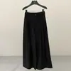 Pantalones Anchos de Traje Negro Estilo Old Money Fone Jianhe para Mujer, Nuevos de Primavera de Cintura Alta de Doble Pinza Sueltos Rectos de Largo Completo