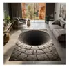 Alfombrilla de suelo de terciopelo de cristal estilo americano para entrada de casa, felpudo decorativo resistente al desgaste para sala de estar y dormitorio, alfombra resistente a la suciedad