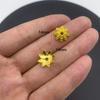 Accesorios de joyería de aleación DIY pétalos huecos soporte de flores cuentas espaciadoras para pulsera cuentas de posicionamiento material de capullo de flor V149