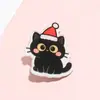 Broche de Gato e Cachorro Fofo com Glitter Acrílico Ajustável Insígnia Criativa de Enfermeira Patch Versátil para Meninas