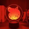 Sete crimes envolvendo luz noturna 3D acrílico LED luz colorida variável plug USB uso duplo comércio exterior instruções em inglês