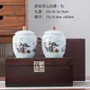 Bote de Té Fangli Caja de Empaque de Té de Cerámica Caja de Regalo Vacía Grano de Madera Universal Té Negro Té Verde Tieguanyin Cerámica de Dehua