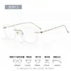 Gafas minimalistas sin montura, montura de gafas de titanio puro, gafas para miopía ultraligeras de 7 g z6022, montura de gafas de titanio retro para hombre