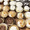 Porta Papel a Prueba de Aceite para Taza Mafen Rizado Color Sólido Portapapel para Taza de Boca Enrollable Portapapel Mafen Portapapel para Pastel de Chifón Portapapel 50