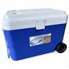 Refrigerador Portátil Estilo Camping de 50L con Ruedas, Caja Refrigerada Portátil tipo Carrito para Conservar Fresco, Caja Isotérmica para Alimentos de Pesca Marítima al Aire Libre en Coche