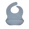 Baberos Populares para Niños, Opcionales Multicolor, Impermeables y Fáciles de Lavar, Bolsillos para Saliva de Bebé, Bolsillos para Arroz, Bolsillos de Silicona para Arroz de Bebé