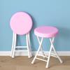Silla plegable con respaldo, taburete para el hogar, mesa de comedor pequeña, silla de comedor apilable, portátil, taburete plegable de pie alto, pequeño y sencillo