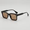 Gafas de sol de alta gama con montura pequeña para hombre, estilo hip-hop europeo y americano, con estampado de leopardo retro, resistentes a los rayos UV400.