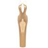 En Stock Nuevo Comercio Exterior Estilo de Alta Gama Discoteca Hueco Halter Espalda Descubierta Lentejuelas Vestido Largo Vestido para Mujer Europeo y Americano.