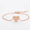 Pulsera con Forma de Corazón de Acero Inoxidable al Contado Transfronteriza Pulsera de Cadena Cruzada Europea y Americana Material en Blanco Pulsera de Regalo Navideño Venta al por Mayor