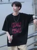 Camiseta Masculina de Manga Curta 2026 Nova Verão Tendência Marca Solta Hipster High Street Solta Casual Top de Meia Manga