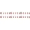 Uñas Postizas de Color Sólido con Purpurina Estilo Cat-Eye, Rosa Nude Suave y Elegante Arte de Uñas Hecho a Mano, Juego de 10 Piezas de Uñas Postizas Cortas Cónicas
