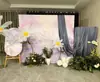 Decoración de Cumpleaños para Niña Adulta Rosa Estilo Pintura al Óleo Leche Escena Globo Fondo Simple Tablero Kt Papel de Belleza Industria
