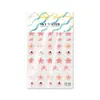 Adesivos de Unha Artística Florais Desenho Simples Céu 3D Gel Material para Diário Decoração de Capa de Celular DIY Adesivos