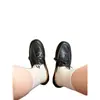 Sapatos Sociais Femininos Planos Confortáveis Versáteis Estilo Britânico Bico Redondo Cadarço para o Dia a Dia Outono 2026 Novo