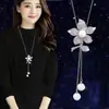 Cadena de suéter larga estilo coreano para mujer, collar versátil, borla de alta calidad a la moda, accesorios para ropa de otoño e invierno, colgante, venta al por mayor