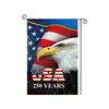 Bandera de Jardín del 250 Aniversario de Estados Unidos Transfronteriza Decoración para Fiesta Festiva Colgante para Patio Exterior