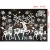Pegatinas Navideñas para Ventanas, Pegatinas Estáticas (Static Cling), Pegatinas de Reno y Copo de Nieve para Cristales de Ventana, Decoraciones Festivas para Fiestas en Centros Comerciales, Venta al por Mayor de Comercio Exterior