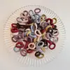 Coloridos pasadores de pelo de pulgar estilo coreano para niños y niñas, lindas diademas, dulces cordones para el pelo de niños, gomas elásticas de alta elasticidad, accesorios para el pelo