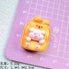 Carcasa de Teléfono de Crema DIY de Juego de Comida de Cerdito de Dibujos Animados Brillante Accesorios de Resina Hecho a Mano Horquilla Diadema Material para Joyería Bolsa