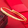 Pulsera de Oro Aluvial, Gypsophila, Joyería de Alta Gama para Mujer, Pulsera de Oro de Imitación, Pulsera de Cobre de Larga Duración, Accesorios de Simulación