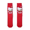 Meia Feminina de Algodão Quatro Estações Anime hellokitty Meias Modernas Hello Kitty Feminina Amazon Ins Meias Femininas Meias de Comércio Exterior