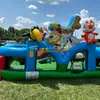 Barraca de castelo inflável, castelo travesso, fabricante de trampolim inflável, escorrega de playground infantil ao ar livre, cama elástica inflável
