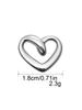 Botones Metálicos de Corazón Hueco Disponibles Accesorios DIY Estilo Chanel Decoración para Abrigo Vestido de Festival Botones Cosidos a Mano