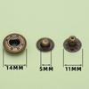 Atacado 633/831/501/503 aço inoxidável metal quatro botões mala roupas casaco sapatos chapéu mãe fivela oculta