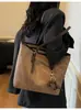 Bolsa Tote Grande Capacidade Feminina 2026 Outono/Inverno Nova Elegante Bolsa de Ombro Bolsa para Estudante Universitário Aula Trabalho Bolsa de Braço