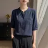 Cardigan de Gola Redonda com Manga Curta para Mulheres, Cor Sólida com Bolsos, Blusa Simples Plissada, Primavera e Outono de 2026, Atacado
