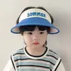 Sombrero de verano para niños, fino, vacío, de ala grande, antiultravioleta, protector solar, para niños y niñas, venta al por mayor