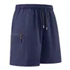 Shorts de Verão Largos de Secagem Rápida Cinco Pontos Transversais Shorts Esportivos Casuais Respiráveis ao Ar Livre Absorventes de Suor Estilo Roupa de Trabalho Shorts Masculinos