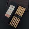 Palillos de Madera de Alas de Pollo para el Hogar Palillos de Madera Antideslizantes de Alta Gama Caja de Regalo Palillos de Madera Maciza Regalo a Prueba de Humedad Palillos Largos 5 Pares