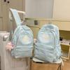 Mochila Escolar para Mujer 2025 Nueva Coreana Original Harajuku Contraste de Color Estudiante Mochila Escolar Dulce Gran Capacidad Mochila Versátil para Hombre