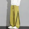 Pantalones funcionales de exterior de moda estilo americano para hombre, nueva colección primavera/otoño, casual, corte holgado, talla grande, versátiles, pantalones atléticos de pierna recta