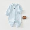 Roupas de Bebê Recém-Nascido Primavera e Outono Algodão Puro Sem Costura Pijama de Manga Longa Outono Roupas de Bebê Recém-Nascido Macacão de Bebê Inverno