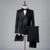 Traje de estúdio transfronteiriço para comércio exterior com lapela abotoada, vestido vintage, gola mandarim, traje de foto de casamento estilo chinês masculino, fotografia de retrato masculino