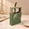Caja de Exhibición de Película PE Transparente con Funda de Papel a Juego, Caja de Embalaje Suspendido, Bolsa de Regalo, Caja de Papel para Joyería, Anillo