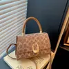 Bolsa retrô de alta qualidade para mulheres 2026 novo estilo bolsa de ombro único transversal para o dia a dia bolsa quadrada pequena versátil bolsa de mão moderna para mulheres
