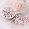 Perlas de imitación ABS de alta calidad perforadas de color y tamaño mixto, cuentas de resina DIY, joyería aretes pulsera collar con cuentas sueltas