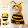 Ropa Divertida para Gatos Procesada Anti-Caída Abejita Perro Beagle Gato Azul Pequeño Lindo Sudadera para Mascota