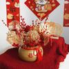 Saco da Sorte tamanho pequeno vaso phalaenopsis Cerâmica de Flor de Ferro vaso Salgueiro Prateado Hólia planta verde flor artificial ornamentos estilo Chinês Novo