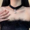 Super hada Otoño e Invierno nuevo collar de perlas copo de nieve de piel de visón para mujer diseño avanzado gargantilla cadena clavicular moda
