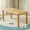 Mesa y silla de madera maciza para jardín de infantes juego de escritorio de madera de pino para niños mesa de aprendizaje de juegos juguetes de educación temprana para bebés