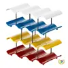 Estante de Almacenamiento para Tazas, Soporte de Escritorio para Vasos de Agua, Soporte para Tazas de Café de Barra, Estante de Almacenamiento Multicapa Ondulado de Color Contrastante
