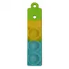 Colgante de Burbuja de Silicona de Tira Larga Vertical Alivio del Estrés Juguete para Niños Colgante de Silicona Comestible Muñeca Linda Accesorio Creativo